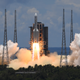 A Long March-5 rocket launches from Wenchang Space Launch Center in southern China’s Hainan Province on July 23, 2020.